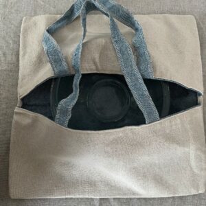 Bolsa para transportar fuentes celeste