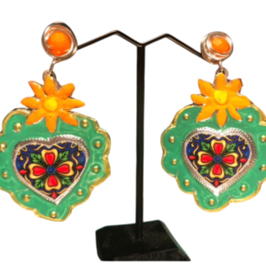 Aros Repujados Verde Naranjo